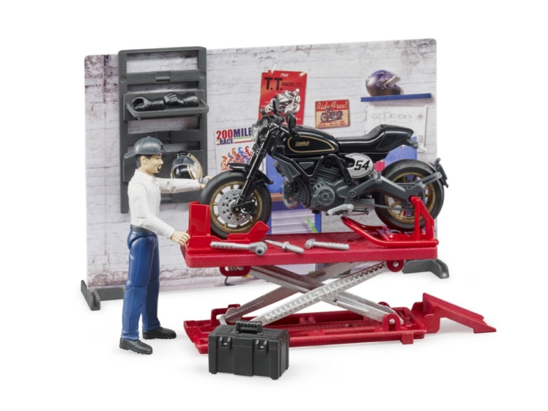 Bruder BWorld Motorcycle Service Set